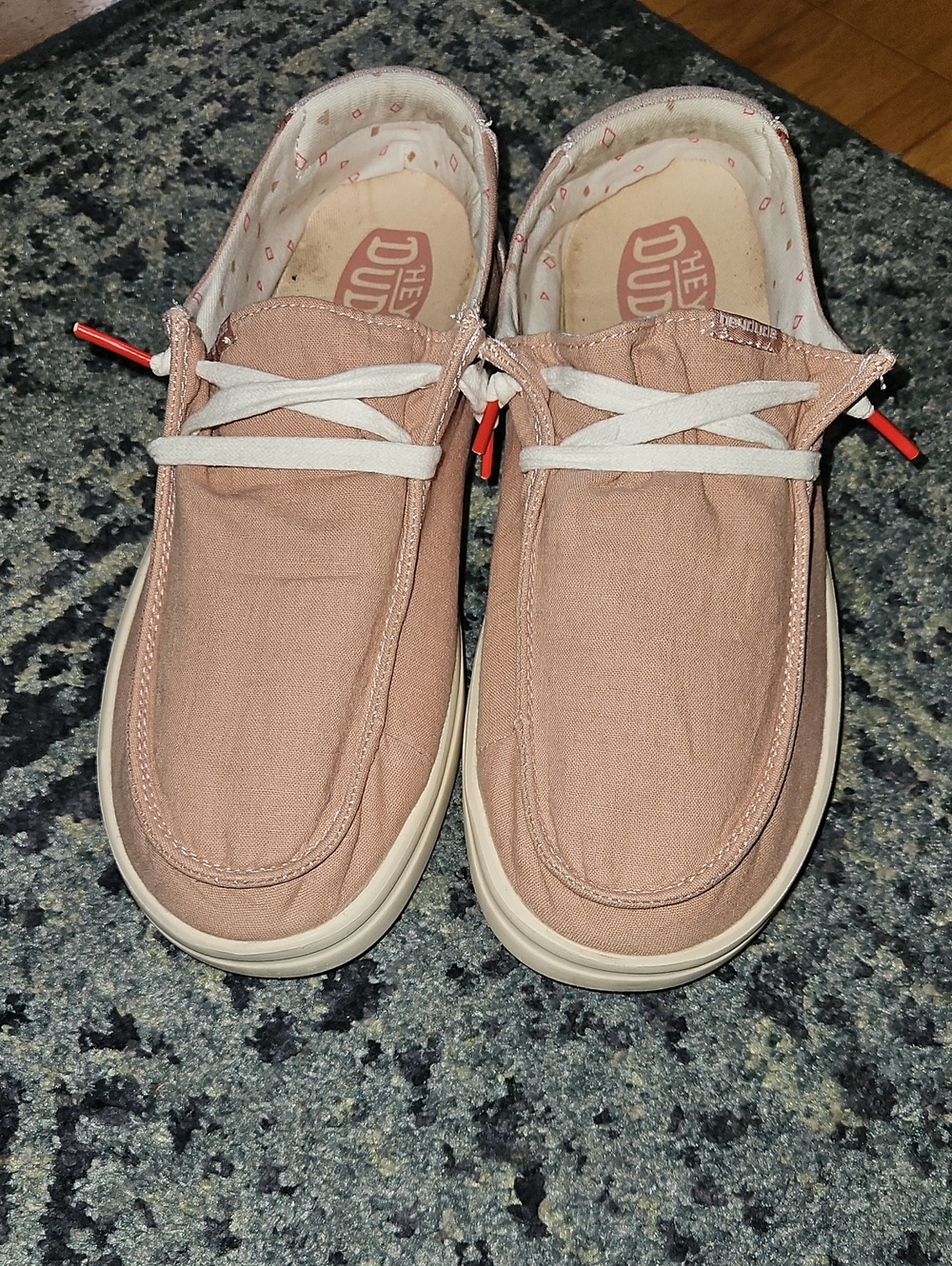 Hey Dude Chambray Rose Canvas Slip-On Sneakers